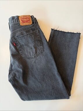 Levi's 501’S Women's Charcoal Ankle Crop Jeans